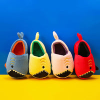 Boys' Dinosaur Slippers with Plush TPR Sole & Alligator/Crocodile Teeth - Warm Winter Indoor/Outdoor, Green & White Low-Top Easy Slip-On for, Cute Dino Footwear for Bedtime & Play