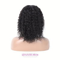 EMOL 180% Density Kinky Curly 13x4 Lace Front Wig - Pre-Plucked 4C Natural Look, Transparent Lace, Glueless for All Women