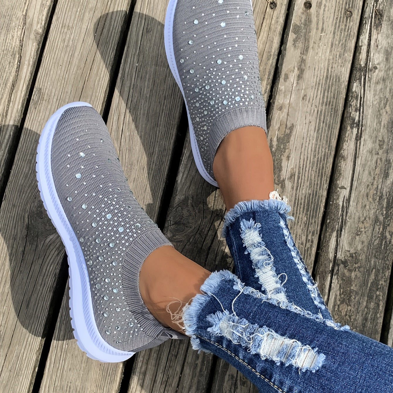 [Breathable Sneakers] Lightweight Breathable Women's Colorblock Mesh Platform Sneakers | Low Top Lace Up Shoes