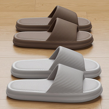 Comfortable EVA Soft Soled Slippers, Non-slip Couple Indoor Home Shower Sandals for Men and Women, Easy to Clean Flip Flops