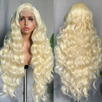 Full Head Lace Front Synthetic Wig - Wavy & Curly Hair, Middle Part, Music Festival Style, Long Hair, Full Coverage, Breathable, Adjustable Cap, Easy to Wear - for Women, Perfect for Music Festivals, Cosplay, and Everyday Wea