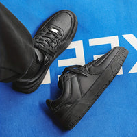 Men's Skate Shoes With Good Grip, Breathable Lace-up Sneakers, Men's Footwear