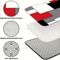 2pcs/set Chic & Comfy Kitchen Mats - Easy-Clean, Anti-Fatigue Design, Durable Entryway Rugs – Ideal for Home Spring Decor, Laundry & Shower Spaces