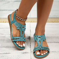 Shui Zuan Cool Sandals Women's 2023 New Plus Size Summer Slope With Fashion Lady Bohemian Fairy Wind With Skirt Shoes