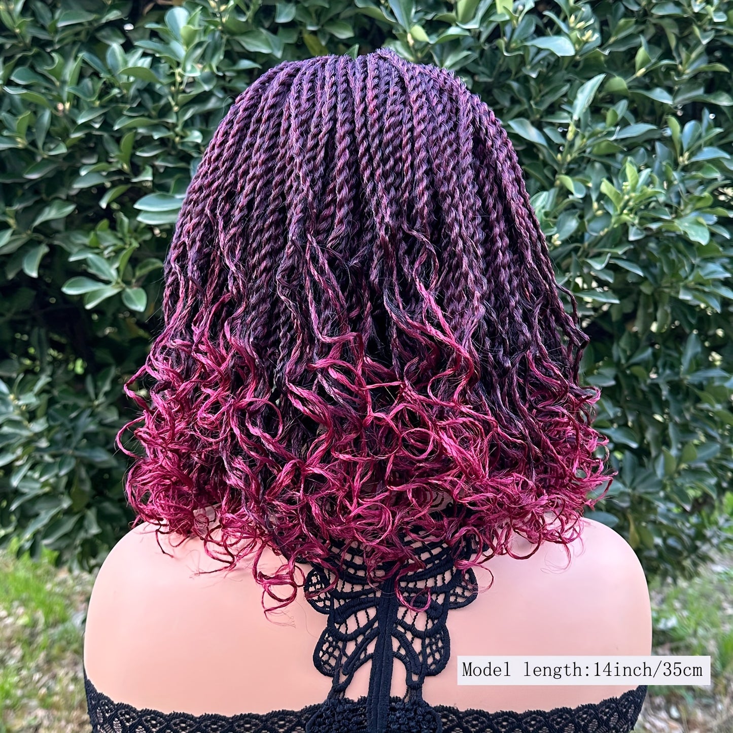Flattering Short Box Braided Headband Wig - Virtually Heatproof, Effortless Crochet Style - Superb Synthetic Hair for Black Women - Fashionable Bob, Secure Machine Made Wig
