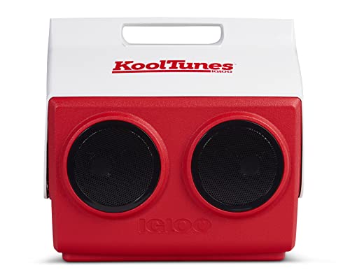 Igloo KoolTunes Boombox Cooler, 14 Qt Red