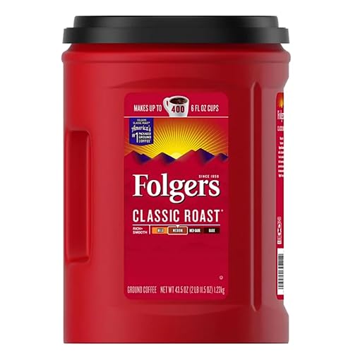 Folger Classic Roast Ground Coffee (43.5 oz.) - Pack of 1