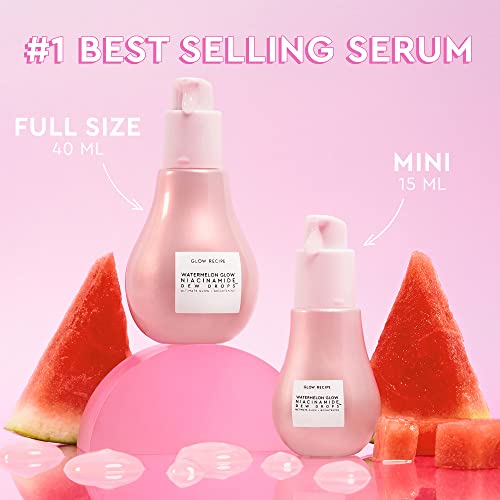 Glow Recipe Niacinamide Dew Drops - Skin Care Facial Serum & Illuminating Makeup Primer for Dewy, Glowing Skin - Hyaluronic Acid Hydrating Face Serum for Brightening, Plumping, & Highlighting (15ml)