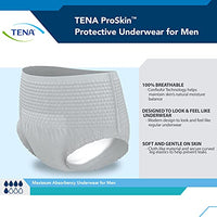 TENA Incontinence Underwear for Men, Maximum Absorbency, ProSkin, Medium - 80 Count