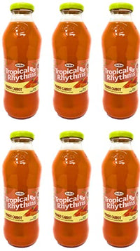 Grace Tropical Rhythms Mango Carrot Jamaican Fruit Juice 16oz, 6 Pack