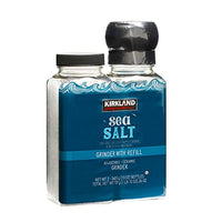 Kirkland Signature Sea Salt, Grinder with Refill, 13 Ounce (2 Count)