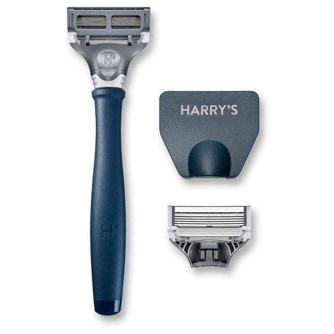 Harry's Razor With 2 Blade Cartridges Navy Blue