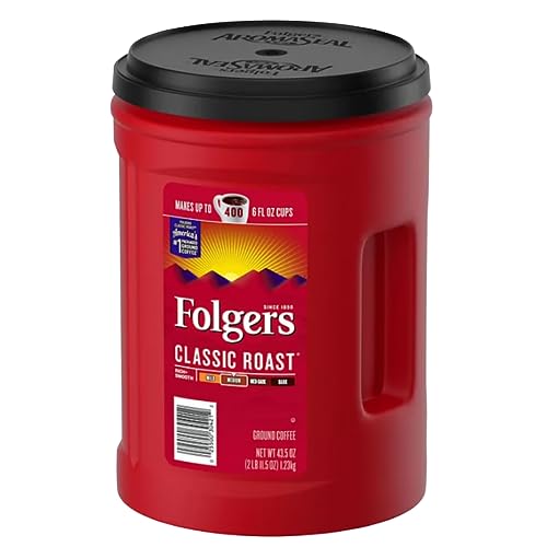 Folger Classic Roast Ground Coffee (43.5 oz.) - Pack of 1