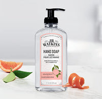 J.R. Watkins Gel Hand Soap, Scented Liquid Hand Wash for Bathroom or Kitchen, USA Made and Cruelty Free, 11 fl oz, Grapefruit, 6 Pack