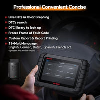 iCarsoft CR Max BT (Enhance Version) Bluetooth Bidirectional Scan Tool, All System, 27 Reset+Extra 38 Service-Oil/EPB/BMS/SAS/SRS/ABS etc.OBD2 Diagnostic Scanner, 4-in-1 Live Graphing, Free Update