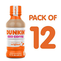 Dunkin Donuts Iced Coffee, Original, 13.7 Fluid Ounce (Pack of 12)