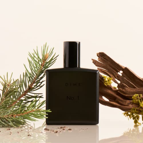 DIME No. 1 Cologne for Men, Clean Fragrance for Men with Amber Woods, Cardamom, and Leather, 1.7 oz / 50 ml