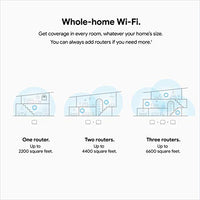Google Nest Wifi - AC2200 - Mesh WiFi System - Wifi Router - 2200 Sq Ft Coverage - 1 pack