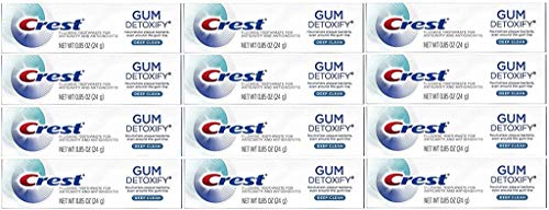 Crest Gum Detoxify Toothpaste, Deep Clean, Travel Size, 0.85 oz (24g) - Pack of 12