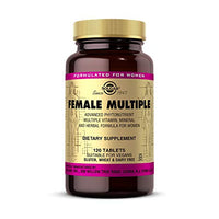 Solgar Female Multiple, 120 Tablets - Multivitamin, Mineral & Herbal Formula for Women - Advanced Phytonutrient - Vegan, Gluten Free, Dairy Free - 40 Servings