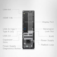 Dell Inspiron 3020S Desktop - Intel Core i5-13400, 16GB DDR4 RAM, 512GB SSD + 1TB HDD, Intel UHD 730 Graphics, Windows 11 Home, Services Included - Mist Blue