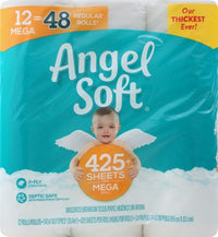 Angel Soft, Toilet Paper, 12 Mega Rolls, 12 Rolls