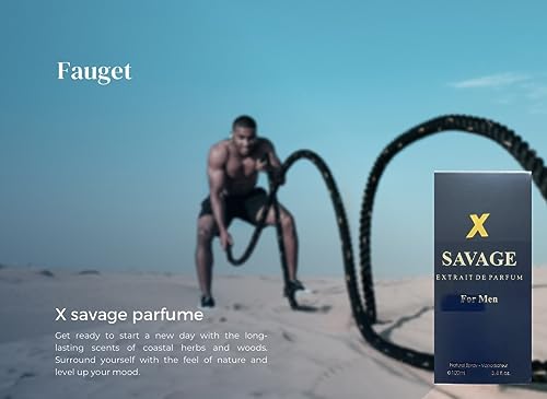 X-savage for Men - 3.4 Oz Men's Eau De Toilette Spray - Refreshing & Warm Masculine Scent for Daily Use Men's Casual Cologne