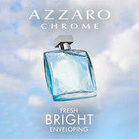 Azzaro Chrome Men's Aquatic Citrus, Woody, Musky Cologne - Travel Size