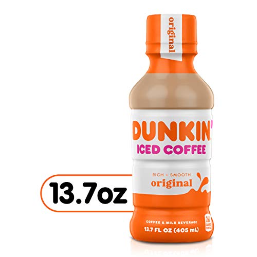 Dunkin Donuts Iced Coffee, Original, 13.7 Fluid Ounce (Pack of 12)