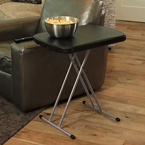 Lifetime Adjustable Folding Laptop Table TV Tray, 26 Inch, Black