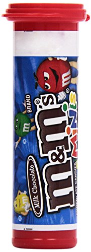 M&M's Milk Chocolate Minis Candy, 1.08-Ounce Tubes (Pack of 24)