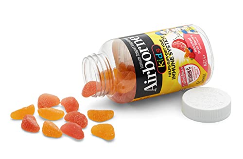 Airborne Kids Assorted Fruit Flavored Gummies, 21 Count - 667mg of Vitamin C and Minerals & Herbs Immune Support (Pack of 1)