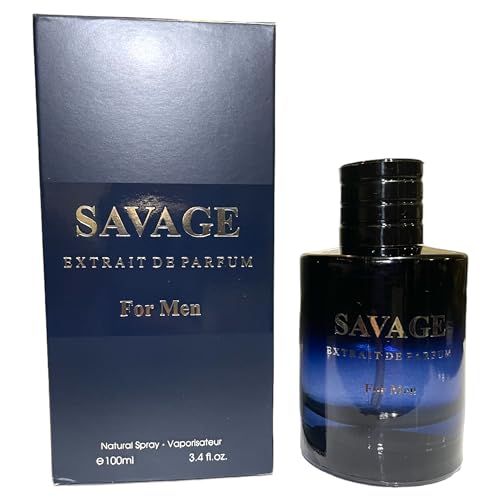 X-savage for Men - 3.4 Oz Men's Eau De Toilette Spray - Refreshing & Warm Masculine Scent for Daily Use Men's Casual Cologne
