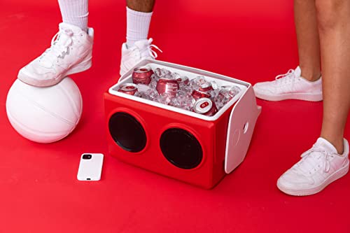 Igloo KoolTunes Boombox Cooler, 14 Qt Red