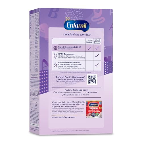 Enfamil NeuroPro Gentlease Baby Formula, Brain Building DHA, HuMO6 Immune Blend, Designed to Reduce Fussiness, Crying, Gas & Spit-up in 24 Hrs, Infant Formula Powder, Baby Milk, 35.2 Oz