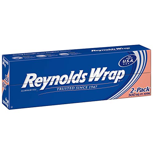 Reynolds Wrap Aluminum Foil, 500 sq ft,2 Count (Pack of 1)