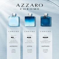 Azzaro Chrome Men's Aquatic Citrus, Woody, Musky Cologne - Travel Size