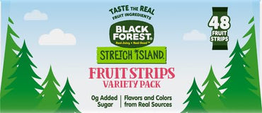 Stretch Island Black Forest Fruit Strips, Variety Pack, Cherry, Apple, Raspberry, Grape, Strawberry, Apricot, 0.5ounce Strips (Pack of 48)