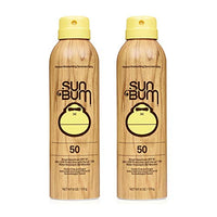 Sun Bum Sun Bum Original Spf 50 Sunscreen Spray Vegan and Reef Friendly (octinoxate & Oxybenzone Free) Broad Spectrum Moisturizing Uva/uvb Sunscreen With Vitamin E 2 Pack