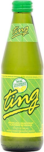 Ting, Sparkling Jamaican Grapefruit Flavored Beverage, 10.14oz Glass Bottle (Pack of 6, Total of 60.84 Fl Oz)