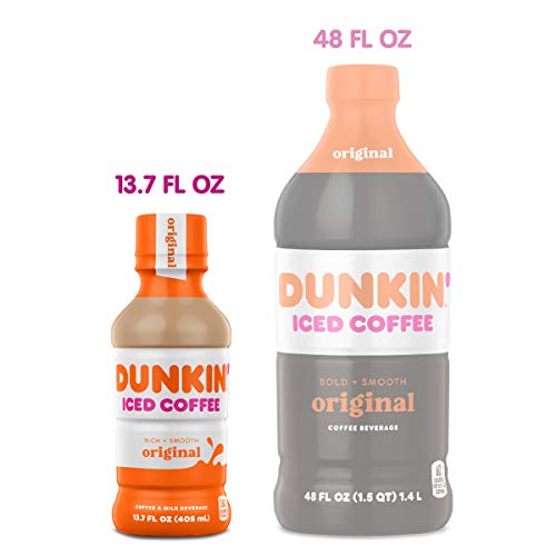 Dunkin Donuts Iced Coffee, Original, 13.7 Fluid Ounce (Pack of 12)