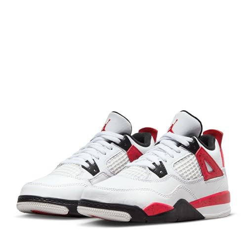 Nike Little Kid's Air Jordan 4 Retro Red Cement White/Fire