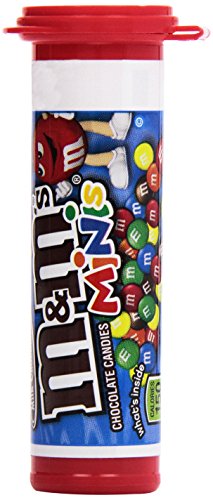 M&M's Milk Chocolate Minis Candy, 1.08-Ounce Tubes (Pack of 24)