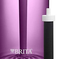 Brita Hard-Sided Plastic Premium Filtering Water Bottle, BPA-Free, Reusable, Replaces 300 Plastic Water Bottles, Filter Lasts 2 Months or 40 Gallons, Includes 1 Filter, Orchid - 36 oz.