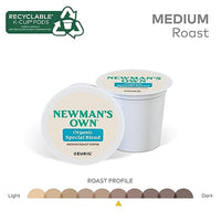 Newman's Own Organics Special Blend Keurig Single-Serve K-Cup Pods, Medium Roast Coffee, 96 Count (4 Packs of 24)