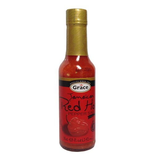 Grace Jamaican Red Hot Pepper Sauce 4.8oz (Single Bottle) Product of Jamaica
