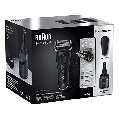 Braun Series 9 Sport Shaver with Clean and Charge System