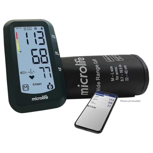Costco Microlife Bluetooth Upper Arm Blood Pressure Monitor with Irregular Heartbeat Detection Bluetooth Connectivity and Free Microlife Health App