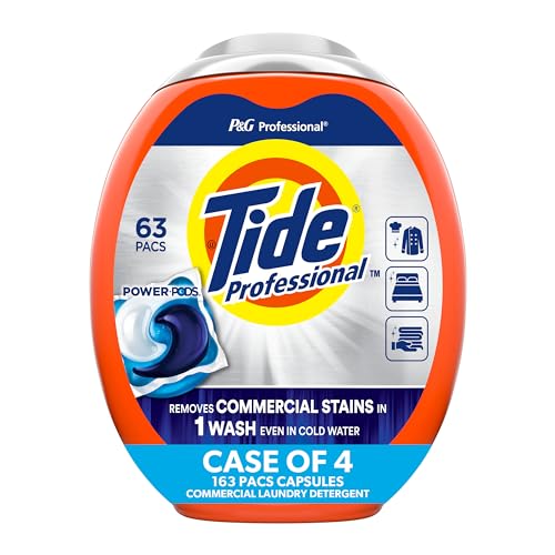 Tide Professional Commercial Power PODS Laundry Detergent, 63 Count (4 Count)