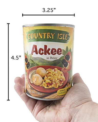 Country Isle Jamaican Ackee in the Can (3-Pack), Perfect with Saltfish and Breadfruit, Tree Fresh